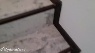 Stepmom not resist when saw Stepson huge cock and seduced him to fuck her hot pussy