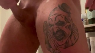 Jacked Onlyfans Guy Strokes Cock and Cums Loud