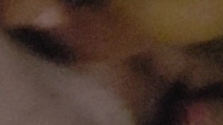 Wife sucks my cock in stairwell of hotel