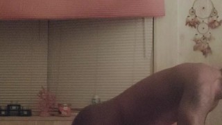 60 yo Gilf With Huge Fake Boobs Cowgirl rides DrBlackjohnsonxxx Cock