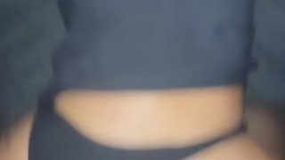 MILF big booty neighbor cums on BBC