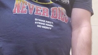 Teasing my thick cock