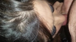 Sexywife sucks on my cock