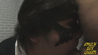 schoolgirl fucking like a whore and eating pizza with cum - Emily Sex Queen