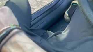 Twink jerking Almost caught at the end