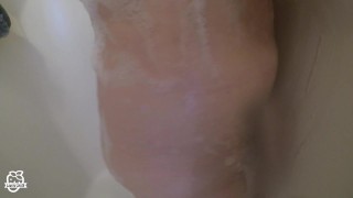 Curvy MILF Takes A Regular-Size Dildo in Shower - Leaves Disappointed!