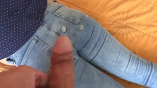 Stepson's friends are happy cumming on my ass, pussy and tits, I love their hard cocks