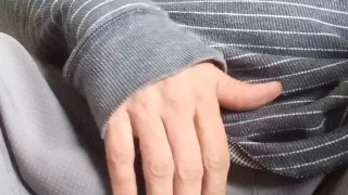 Watching TV playing with my dick I decided to make a quick video