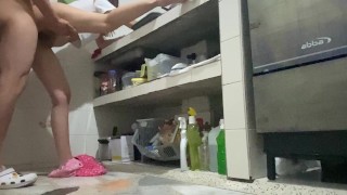 Amateur video in the kitchen