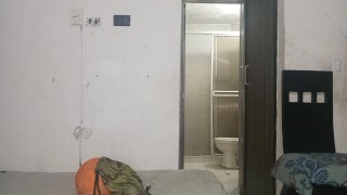 STEPSISTER TOUCHES HER VAGINA WHILE  STEPBROTHER BATHING