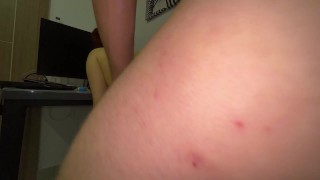 Cum Drips from her Asshole after Hard ANAL