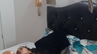 beautiful lady licks my pussy, we fuck in scissors and she climbs on top of my pussy in my room