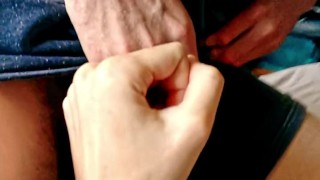 He Put His Bracelet on My Uncut Cock and Made Me Cum by Frotting