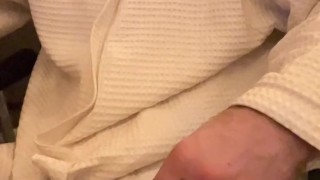 Cozy evening with daddy! Watching porn after the sauna!