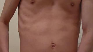 Jerking off in the Restroom and Trying Not To Get Caught! (Huge Cumshot)