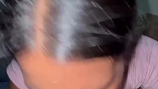 COLOMBIAN BITCH SUCKS HIM LIKE A PROFESSIONAL