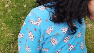 I find a lady on my land taking what is not hers