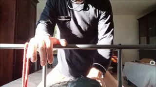 Bound in a bed I have all my holes roughly fucked by a big cock front view PREVIEW