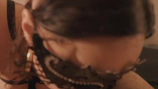 Horny friends busy doing blowjobs