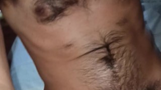 Pits and Pubes: Rubbing my hairy veiny cock and retracting my foreskin off to show you my pink glans