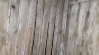 My neighbor licked my pussy in a public village toilet - Lesbian_illusion