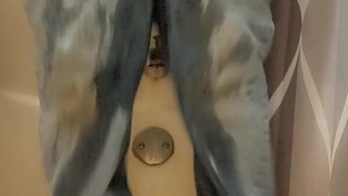 He's Desperate to Pee and Just Lets It Go