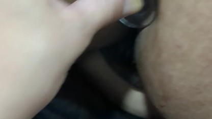 anal plug in the ass DOGGYSTYLE PUSHING OUT HUGE BUTT PLUG AND GAPES (Anal, Teen, Gaping, Big  toy, Hairy pussy, Ass)