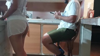 I provoke my stepson to fuck me and I manage to get my milk out of him. I can not hold back.