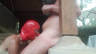 Laura on Heels sexy milf 2024 blowjob, deepthroat and cum swallow