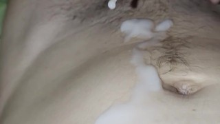 Cum copiously before bed, a lot of sperm, big dick