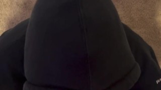 Delivery boy got more then a tip when I answered the door in panties and a hoodie