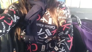 I DID IT ON THE BUS WITH A MAN I JUST MET!! REAL HOMEMADE PORN