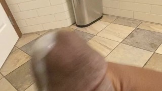 Bathroom Cumshot BBC 7 Inches