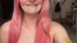 Femdom Dick Slapping with Cum Countdown