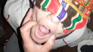 A blindfolded stranger sucked my clitoris to orgasm (with spitting) - IkaSmokS