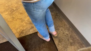 SQUIRTING AT MY MOMS EYE DOCTOR APPOINTMENT