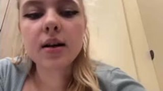Extreme squirting on public place. Sitting on cam and fingering anal