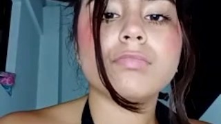 Naughty girl plays with her pussy on the balcony of her house and gets caught by the neighbors