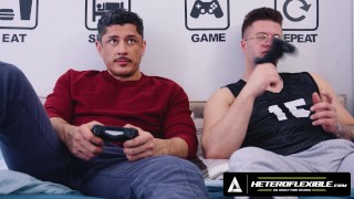 HETEROFLEXIBLE - Rocky Vallarta Is Visited By Neighbor Clark Delgaty, Ends Up Getting ANAL CREAMPIED