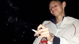 A real stranger girl paid for a cigarette with sex (With dirty talk) - Lesbian_illusion