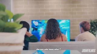 PERDISTE LA APUESTA! Deliciosa chupada de tetas y vagina