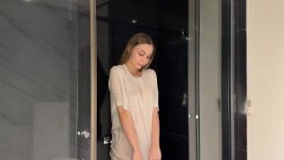 Transparent clothes dry vs wet