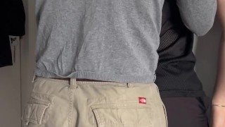 Straight College Roommate fucks me good until i CUMM