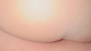 Stretching wet tight pussy