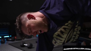 Sweaty Stud Dicked Down By BBC Personal Trainer - Andre Donovan, Caden Jackson - RagingStallion