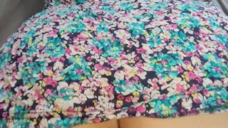 Creamy Petite Girl getting Her Perfect Ass in Dress Fucked by Stepbrother