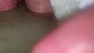 Huge puddle of pee in diaper