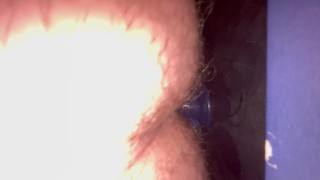 First time with my blue dildo