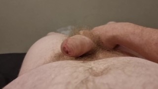 Long version - White Kiwi Bear from NZ wanks and shoots cum - POV