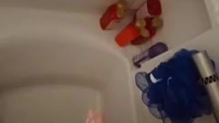 CAUGHT!! Jerking off in shower